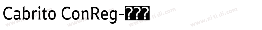 Cabrito ConReg字体转换